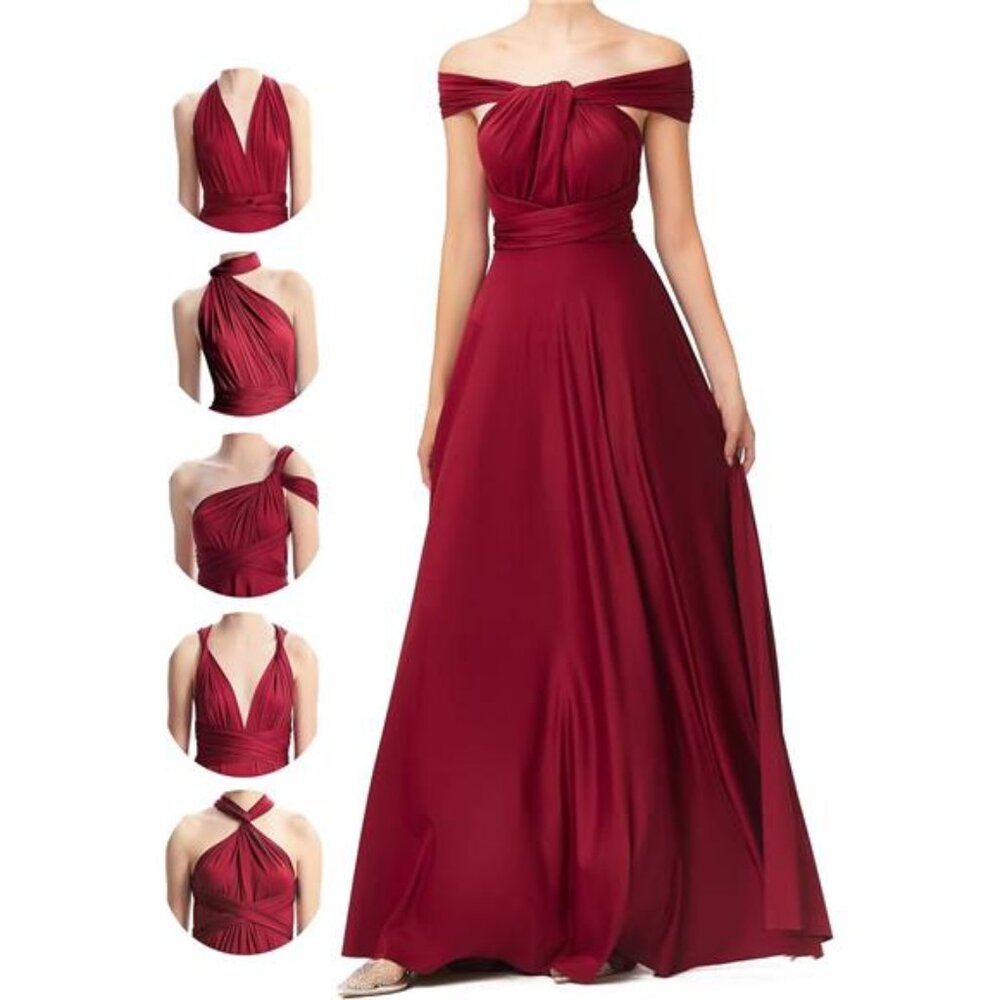 Women's Infinity Dress Wrap Dress Long Maxi Convertible Multiway Dress
